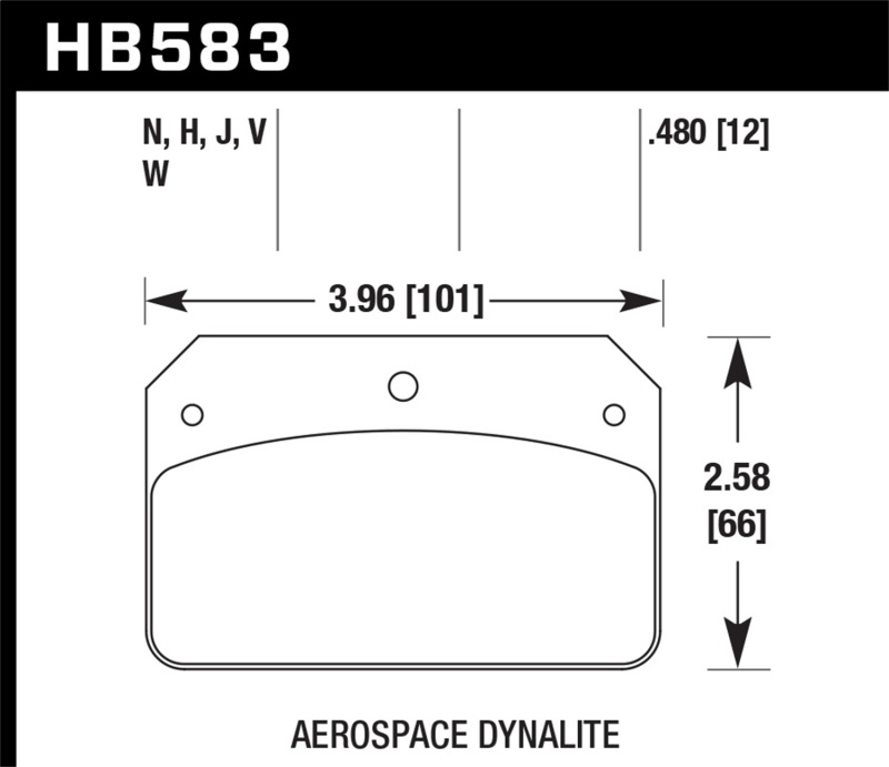 Picture of Hawk Performance HAWK HPS Brake Pad Sets - HB583F.480