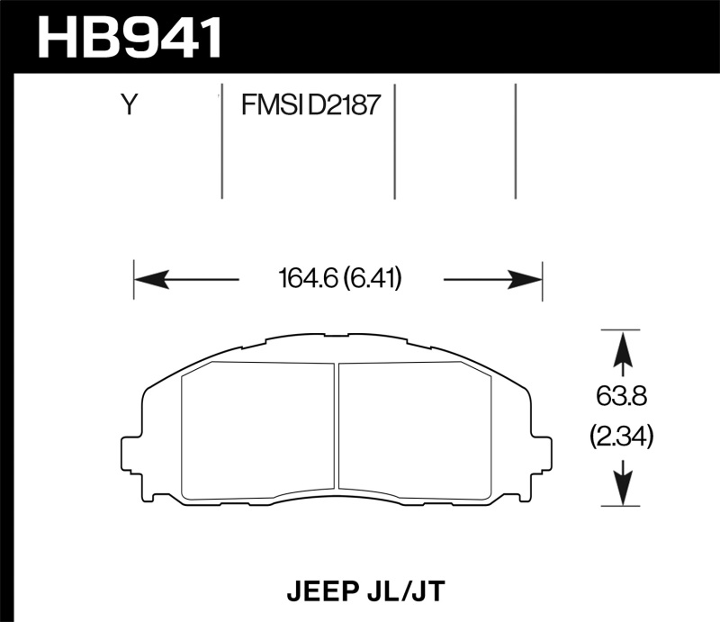 Picture of Hawk Performance HAWK LTS Brake Pads - HB941Y.712