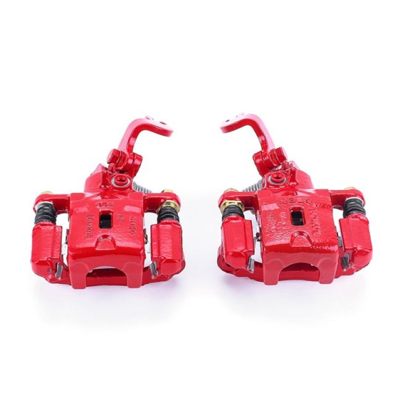 Picture of Power Stop 05-06 Hyundai Elantra Rear Red Calipers w/Brackets - Pair