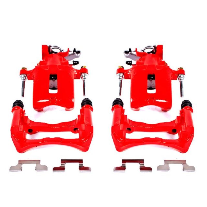 Picture of Power Stop 05-14 Ford Mustang Rear Red Calipers w/Brackets - Pair