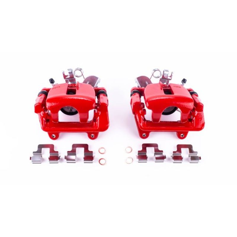Picture of Power Stop 05-09 Audi A4 Rear Red Calipers w/Brackets - Pair
