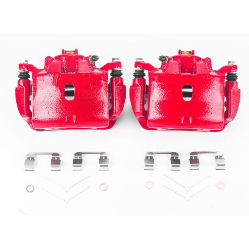 Picture of Power Stop 13-15 Acura ILX Front Red Calipers w/Brackets - Pair
