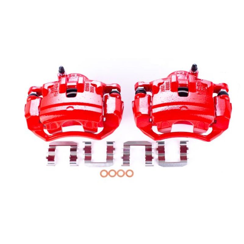 Picture of Power Stop 10-12 Hyundai Tucson Front Red Calipers w/Brackets - Pair