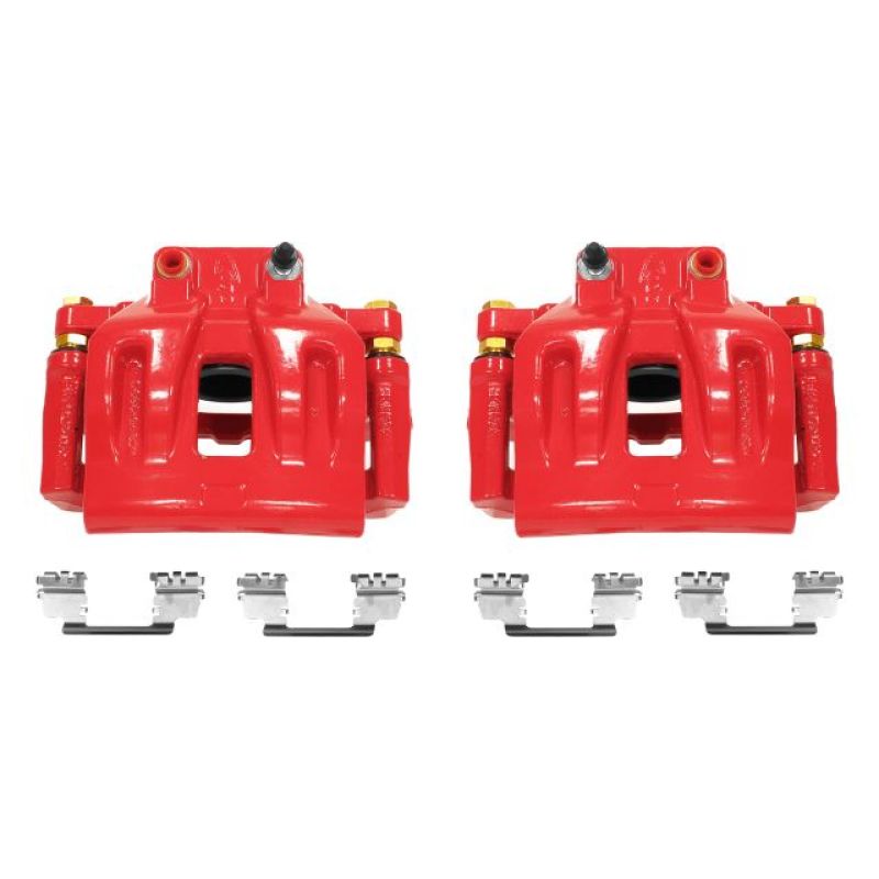Picture of Power Stop 12-17 Chrysler 300 Front Red Calipers w/Brackets - Pair