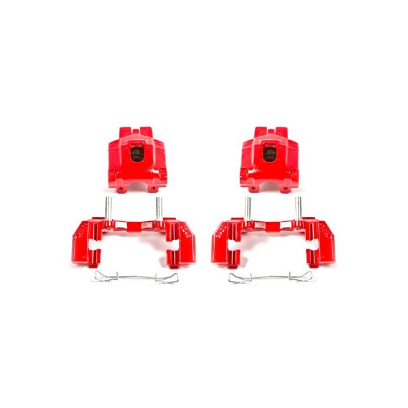 Picture of Power Stop 99-04 Jeep Grand Cherokee Rear Red Calipers w/Brackets - Pair