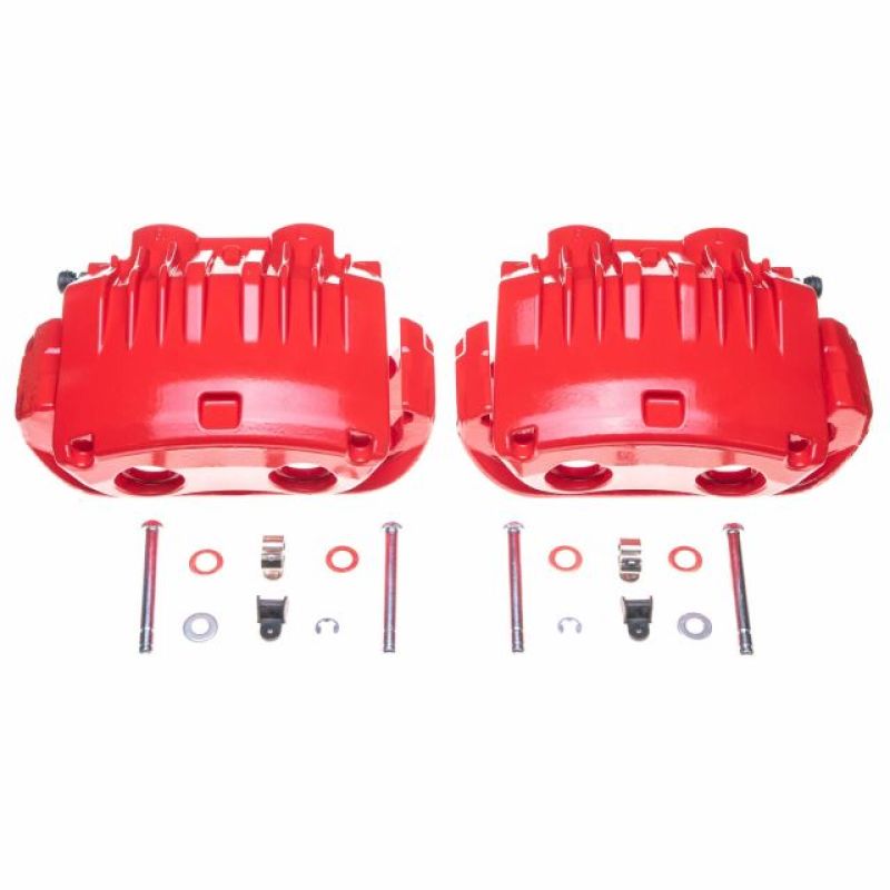 Picture of Power Stop 94-98 Ford Mustang Front Red Calipers w/Brackets - Pair