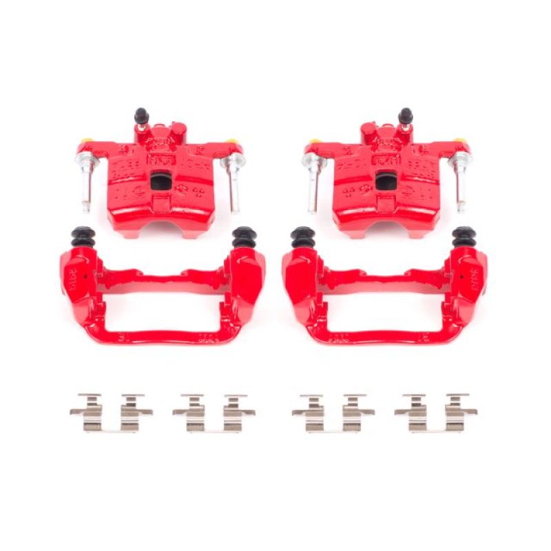 Picture of Power Stop 98-03 Subaru Forester Rear Red Calipers w/Brackets - Pair