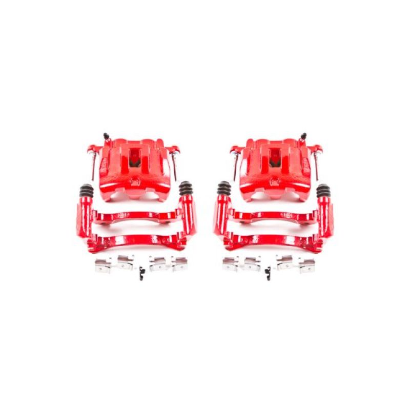 Picture of Power Stop 99-04 Jeep Grand Cherokee Front Red Calipers w/Brackets - Pair