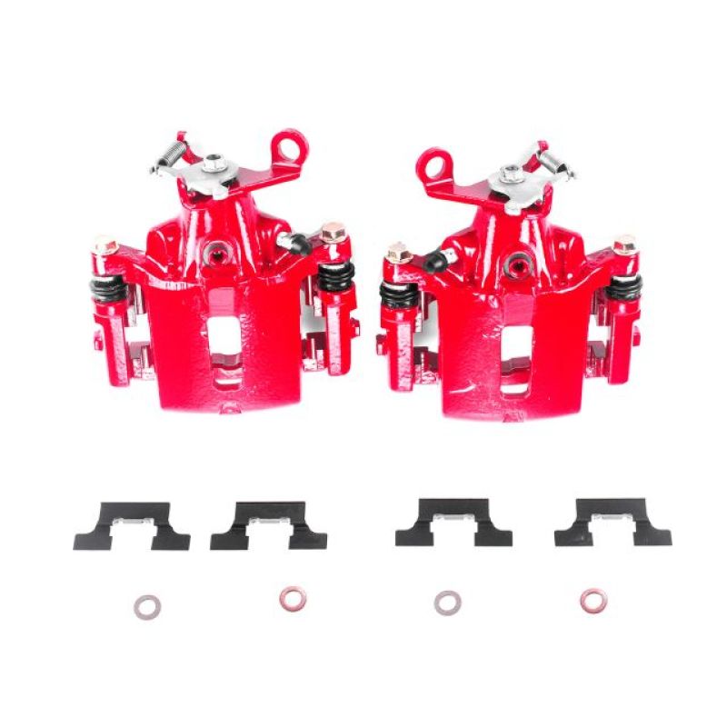 Picture of Power Stop 03-05 Jaguar S-Type Rear Red Calipers w/Brackets - Pair