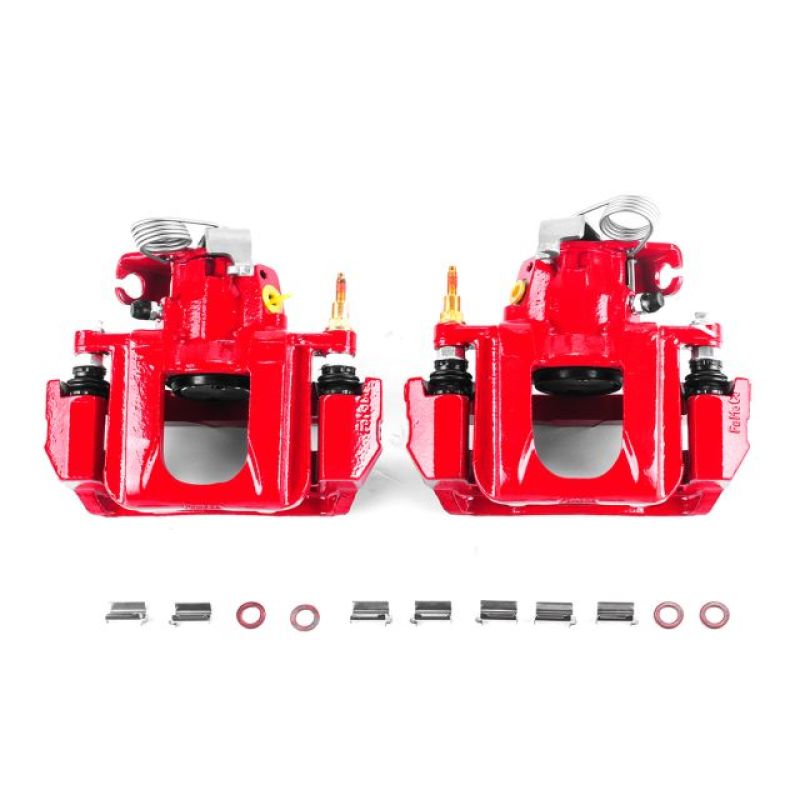 Picture of Power Stop 11-14 Ford Edge Rear Red Calipers w/Brackets - Pair