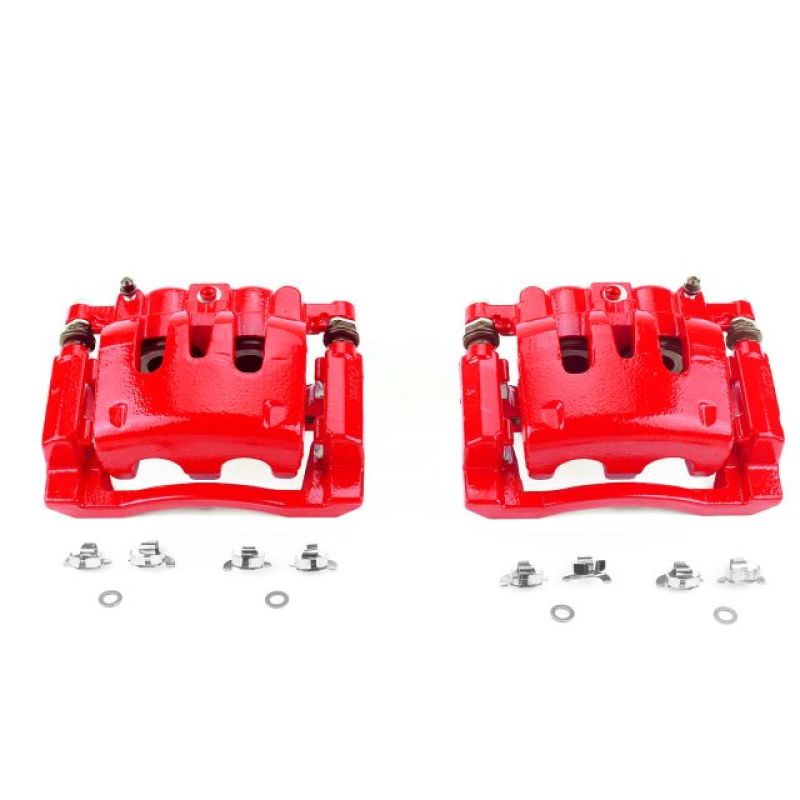 Picture of Power Stop 08-12 Ford F-250 Super Duty Rear Red Calipers w/Brackets - Pair
