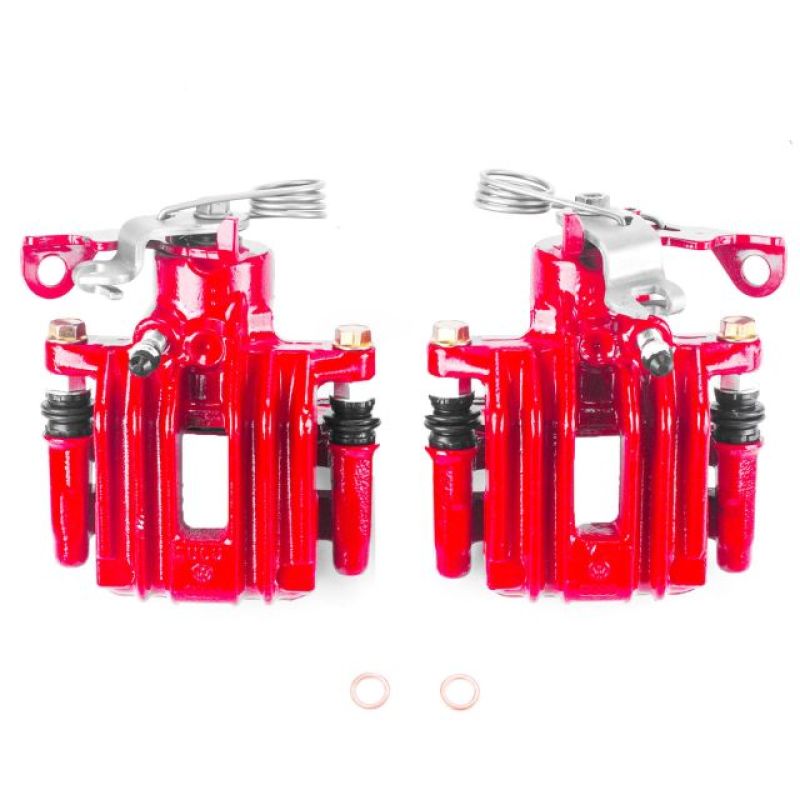 Picture of Power Stop 98-01 Audi A4 Rear Red Calipers w/Brackets - Pair