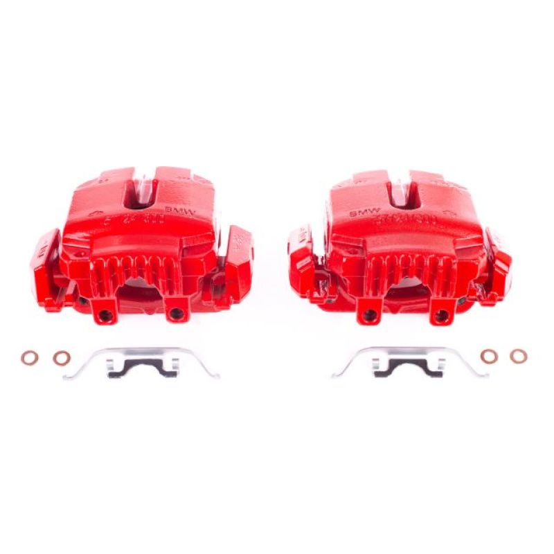 Picture of Power Stop 2006 BMW 325i Front Red Calipers w/Brackets - Pair