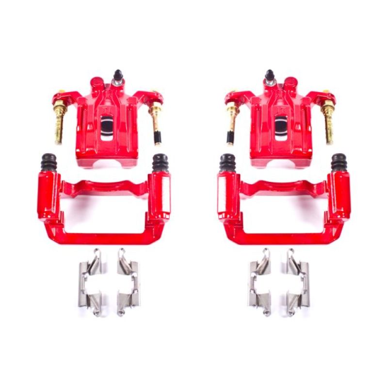 Picture of Power Stop 05-12 Nissan Pathfinder Rear Red Calipers w/Brackets - Pair
