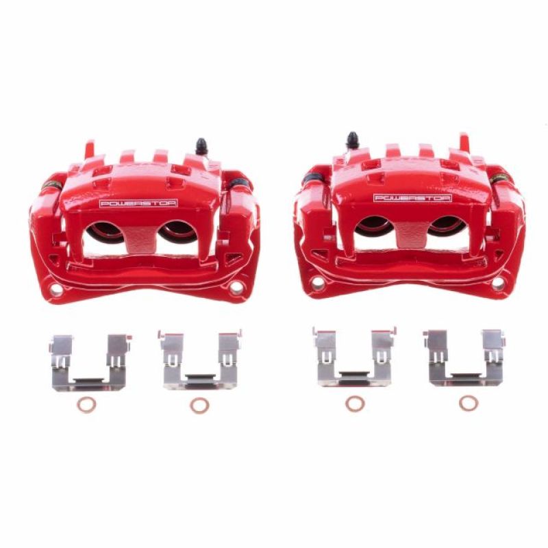 Picture of Power Stop 13-16 Scion FR-S Front Red Calipers w/Brackets - Pair