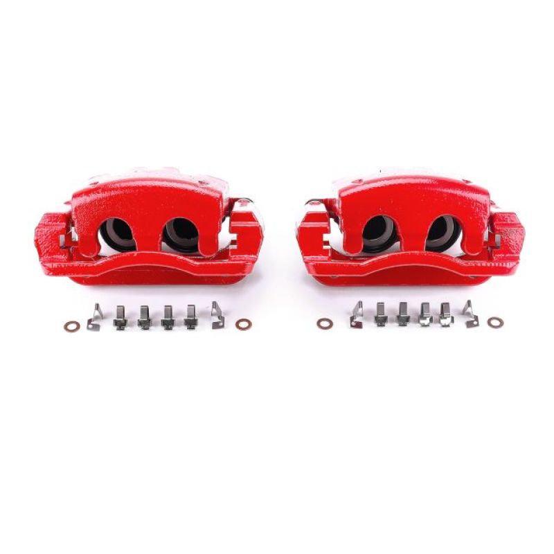 Picture of Power Stop 05-07 Ford F-250 Super Duty Rear Red Calipers w/Brackets - Pair