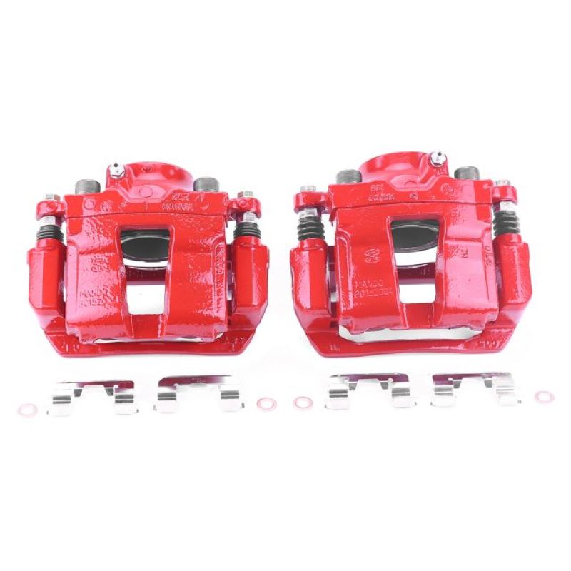 Picture of Power Stop 11-15 Hyundai Sonata Front Red Calipers w/Brackets - Pair