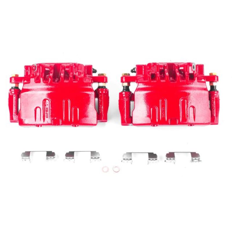 Picture of Power Stop 03-07 Cadillac CTS Front Red Calipers w/Brackets - Pair