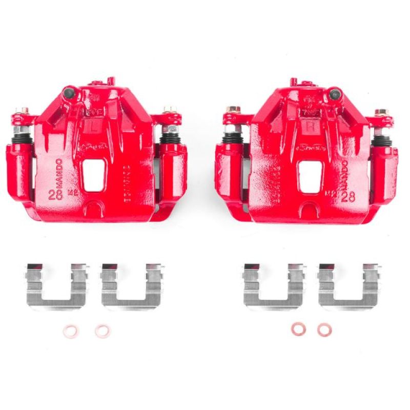 Picture of Power Stop 10-11 Hyundai Azera Front Red Calipers w/Brackets - Pair