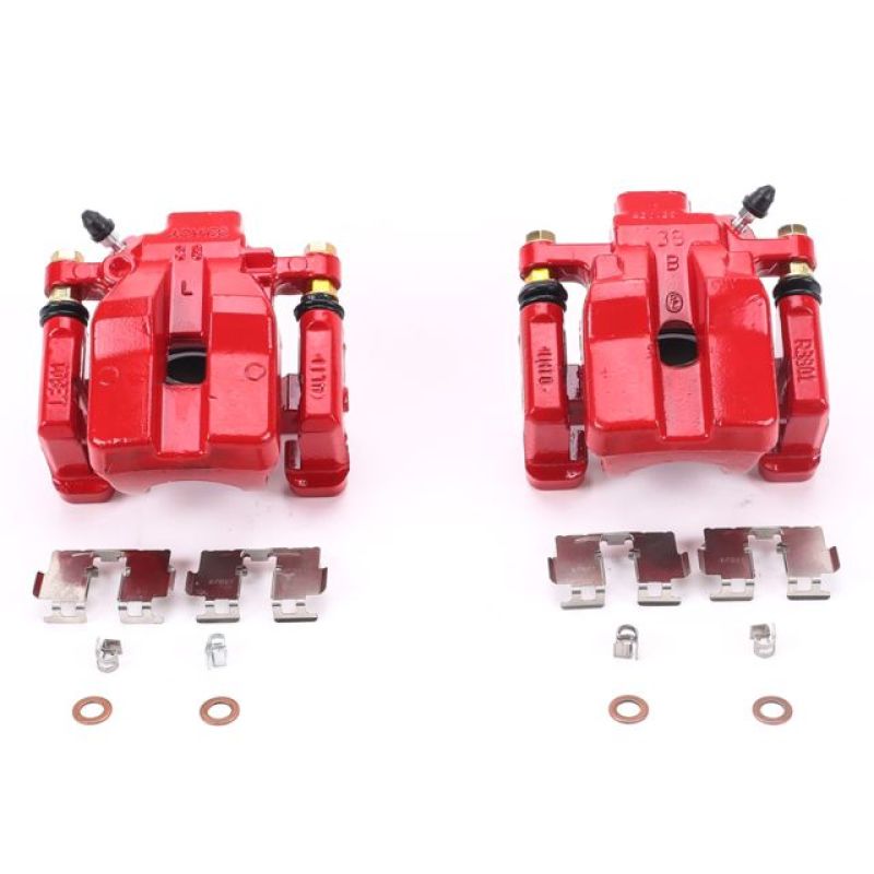Picture of Power Stop 13-18 Lexus ES300h Rear Red Calipers w/Brackets - Pair