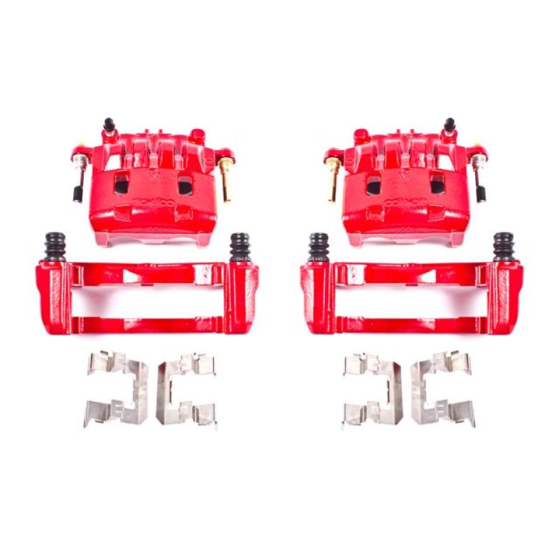 Picture of Power Stop 16-17 Subaru Crosstrek Front Red Calipers w/Brackets - Pair