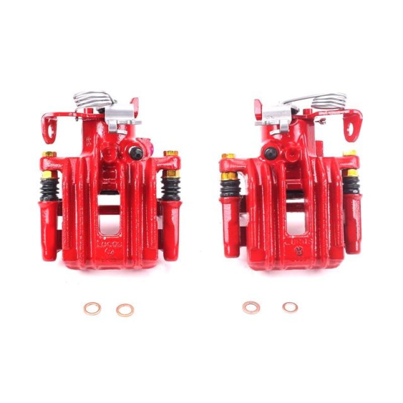 Picture of Power Stop 98-04 Audi A6 Quattro Rear Red Calipers w/Brackets - Pair