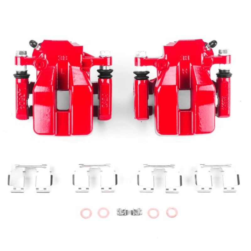 Picture of Power Stop 12-18 Toyota RAV4 Rear Red Calipers w/Brackets - Pair