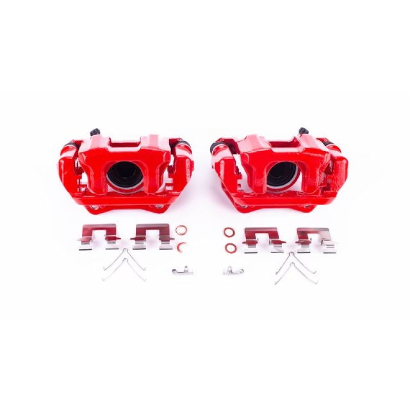 Picture of Power Stop 14-16 Acura MDX Rear Red Calipers w/Brackets - Pair