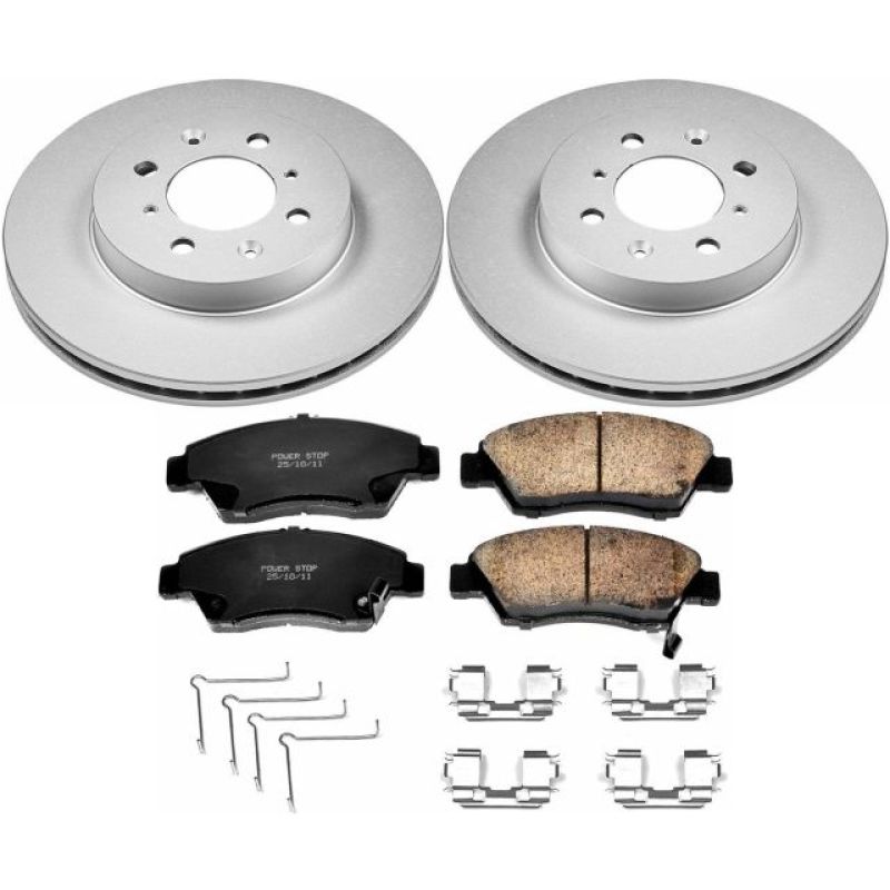 Picture of Power Stop 03-05 Honda Civic Front Z17 Evolution Geomet Coated Brake Kit