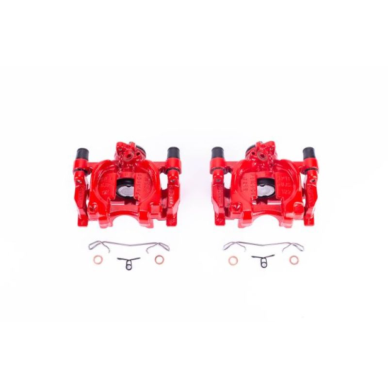Picture of Power Stop 15-18 Ford Edge Rear Red Calipers w/Brackets - Pair
