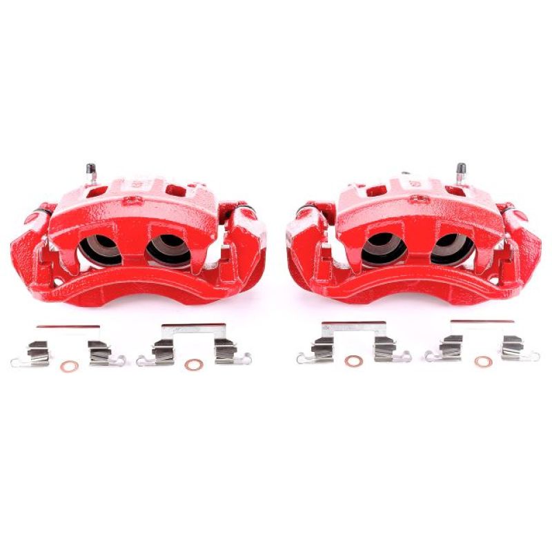 Picture of Power Stop 00-05 Ford Excursion Rear Red Calipers w/Brackets - Pair