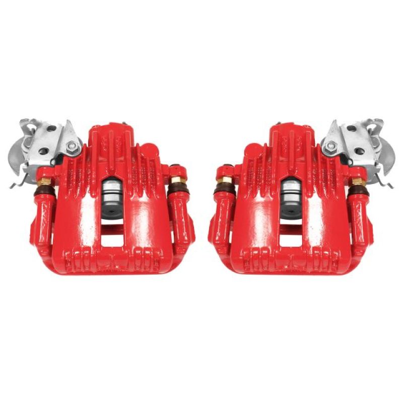 Picture of Power Stop 93-97 Chevrolet Camaro Rear Red Calipers w/Brackets - Pair