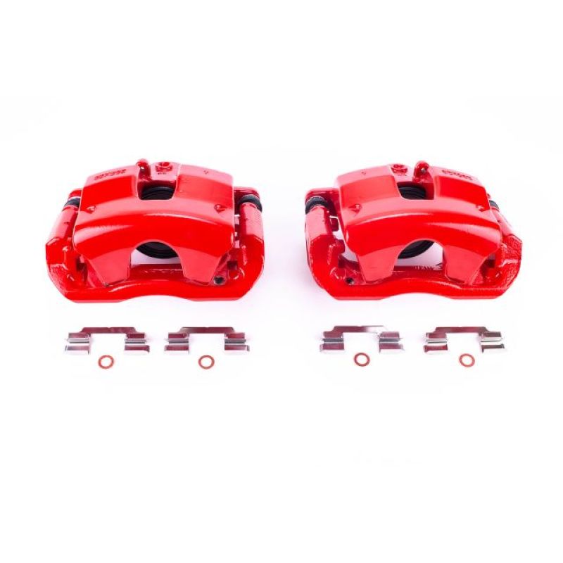 Picture of Power Stop 09-12 Mercedes-Benz C300 Front Red Calipers w/Brackets - Pair