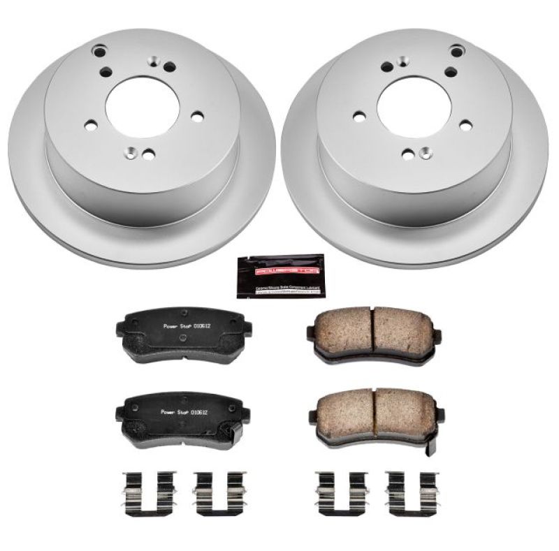 Picture of Power Stop 10-15 Hyundai Tucson Rear Z17 Evolution Geomet Coated Brake Kit