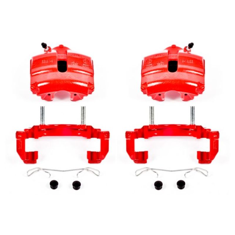 Picture of Power Stop 08-09 Audi TT Front Red Calipers w/Brackets - Pair