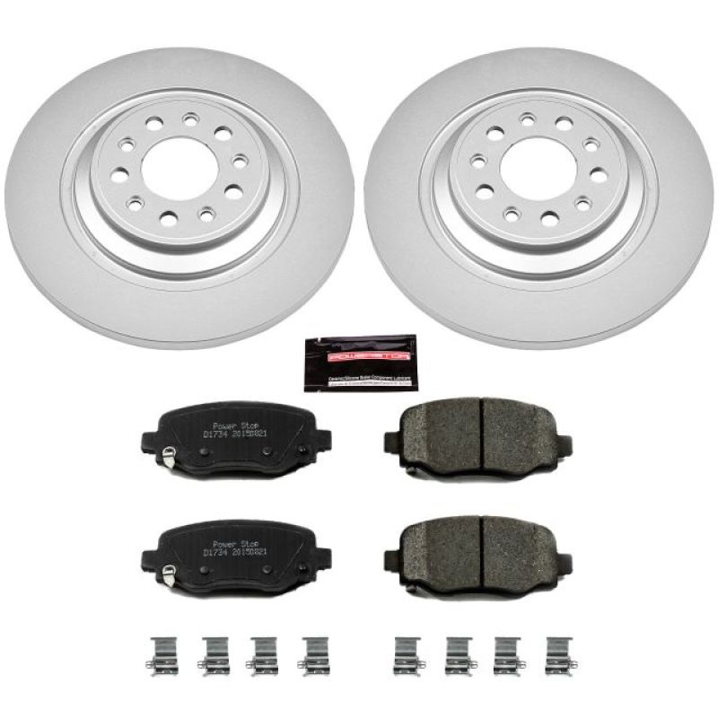 Picture of Power Stop 14-19 Jeep Cherokee Rear Z17 Evolution Geomet Coated Brake Kit