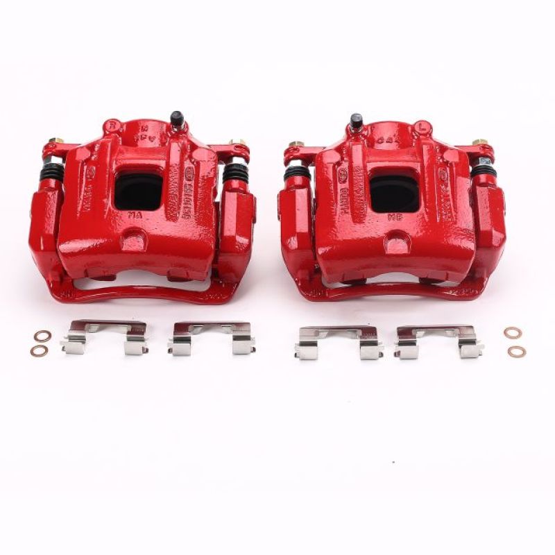 Picture of Power Stop 10-12 Hyundai Santa Fe Front Red Calipers w/Brackets - Pair