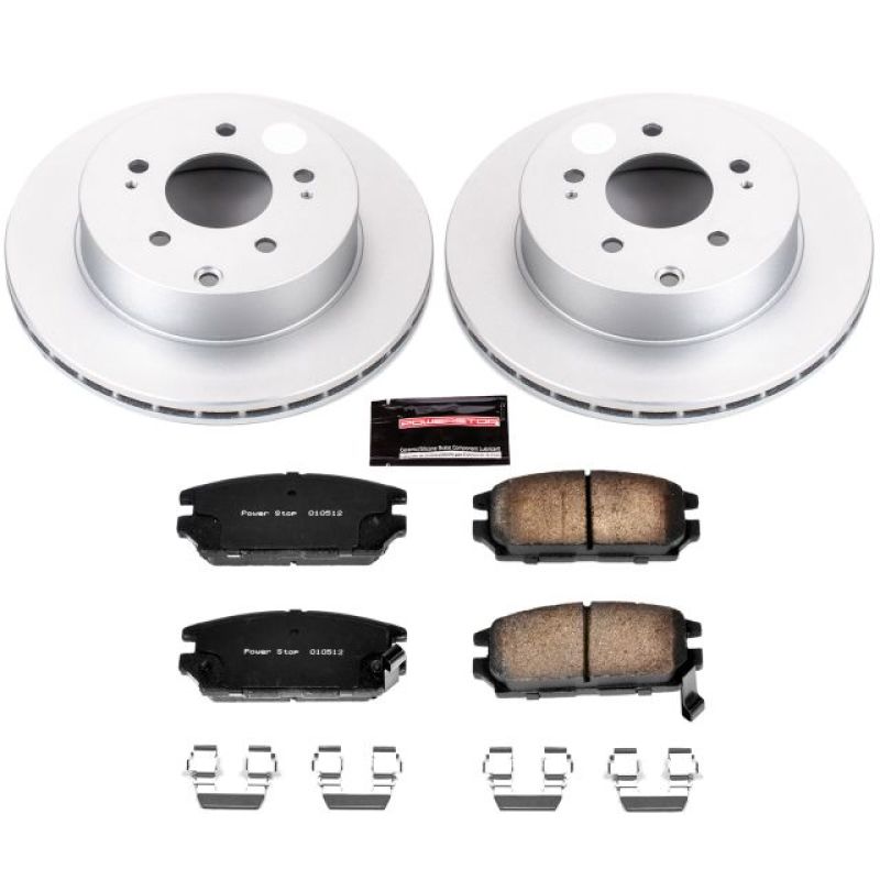 Picture of Power Stop 06-12 Mitsubishi Eclipse Rear Z17 Evolution Geomet Coated Brake Kit