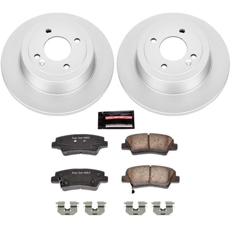 Picture of Power Stop 12-18 Hyundai Accent Rear Z17 Evolution Geomet Coated Brake Kit