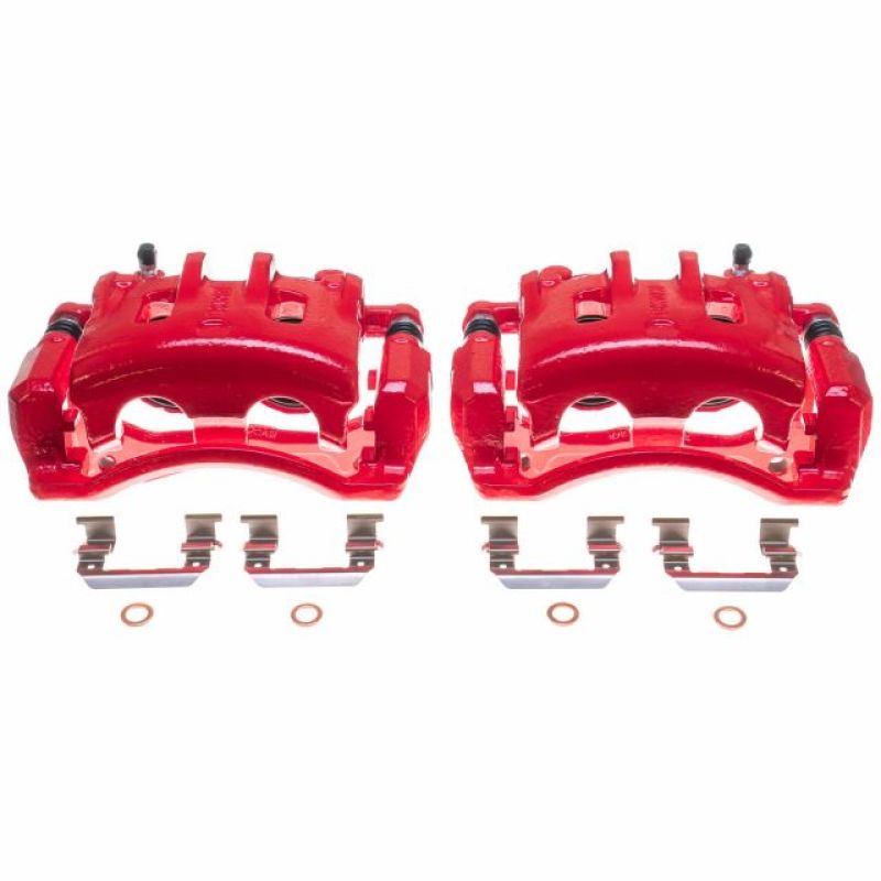 Picture of Power Stop 07-09 Hyundai Santa Fe Front Red Calipers - Pair