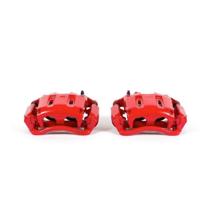 Picture of Power Stop 05-12 Ford F-350 Super Duty Front Red Calipers w/Brackets - Pair