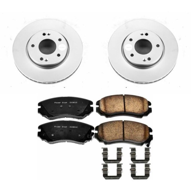 Picture of Power Stop 10-11 Kia Soul Front Z17 Evolution Geomet Coated Brake Kit