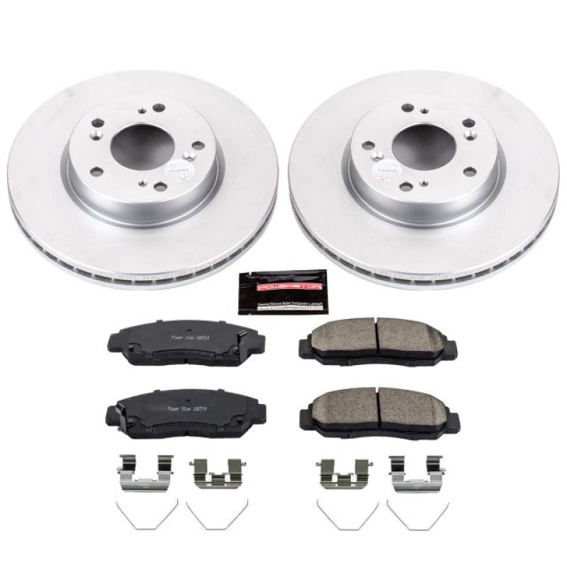 Picture of Power Stop 12-15 Honda Civic Front Z17 Evolution Geomet Coated Brake Kit