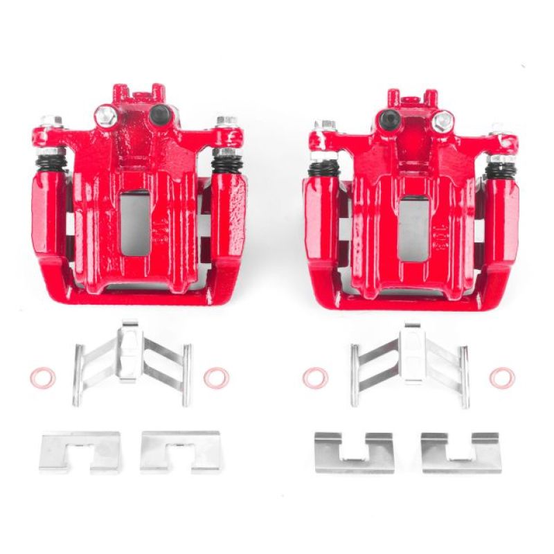 Picture of Power Stop 05-06 Honda CR-V Rear Red Calipers w/Brackets - Pair