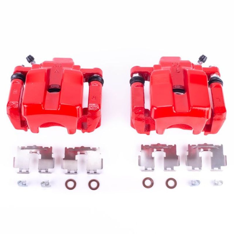 Picture of Power Stop 09-10 Pontiac Vibe Rear Red Calipers w/Brackets - Pair