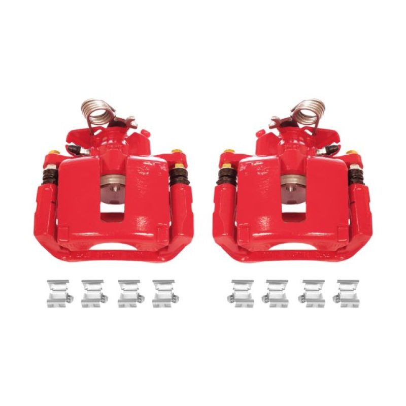 Picture of Power Stop 13-17 Ford Explorer Rear Red Calipers w/Brackets - Pair