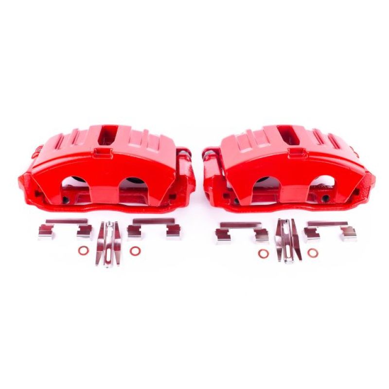 Picture of Power Stop 05-13 Chevrolet Corvette Front Red Calipers w/Brackets - Pair