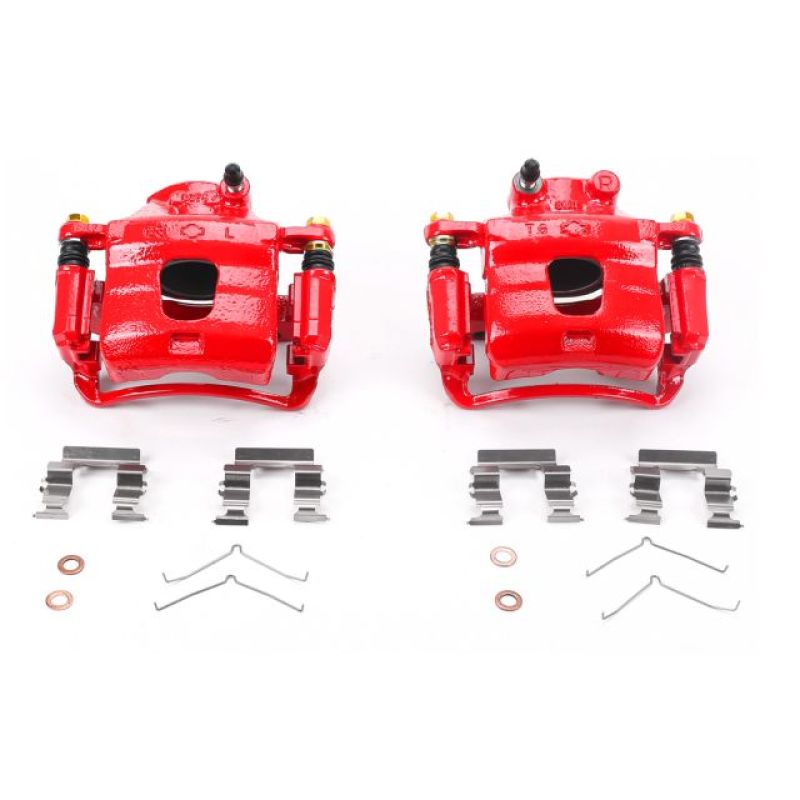 Picture of Power Stop 96-99 Infiniti I30 Front Red Calipers w/Brackets - Pair