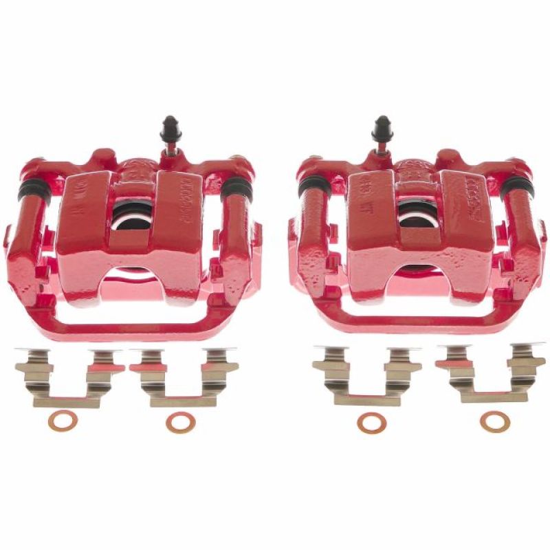 Picture of Power Stop 17-19 Nissan Leaf Rear Red Calipers - Pair