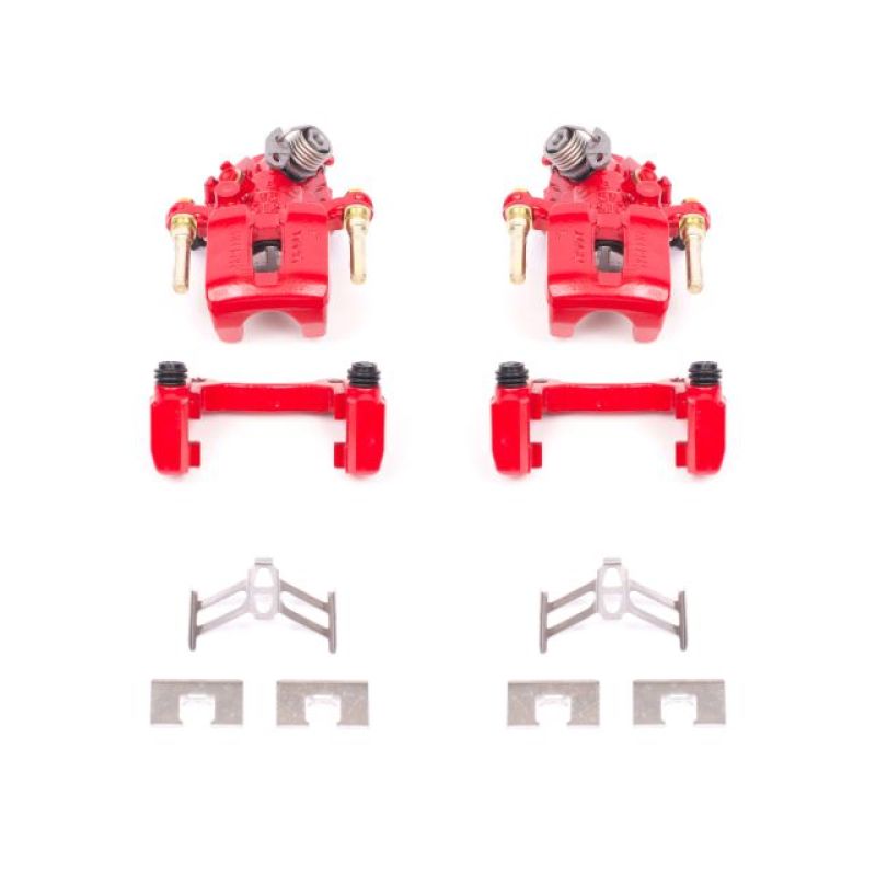 Picture of Power Stop 92-01 Honda Prelude Rear Red Calipers w/Brackets - Pair